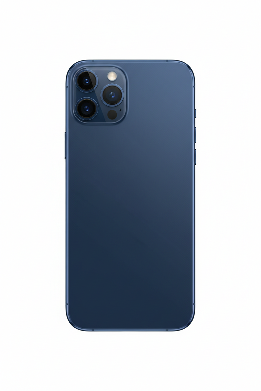 GENERATE IMAGES FOR I PHONE 17 PRO FROM FRONT IN BLUE COLOR