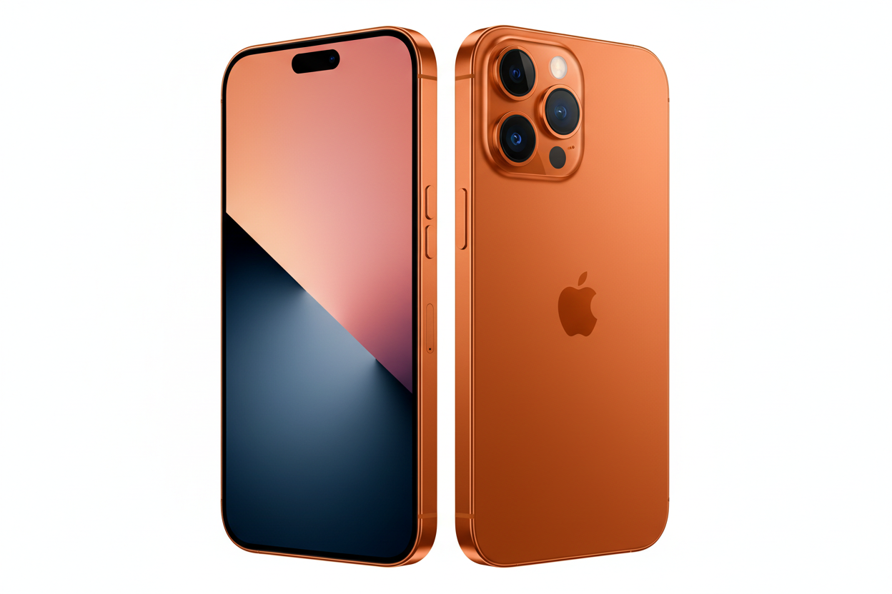 I PHONE 17 PRO ORANGEIN COLOR